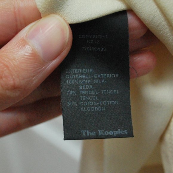 The Kooples Women's Beige Fancy T-Shirt - Picture 5 of 7